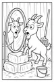 Goat's Surprised Mirror Discovery
