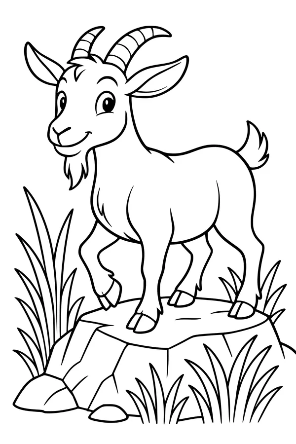 Sunny Day Mountain Goat Grin