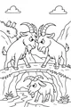 The Bridge Showdown: Three Stubborn Goats