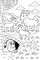 Three Brave Goats at the Bridge