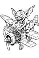Goblin Tinkers a Tiny Biplane