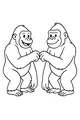 Gorilla Brothers Bump Fists and Smile