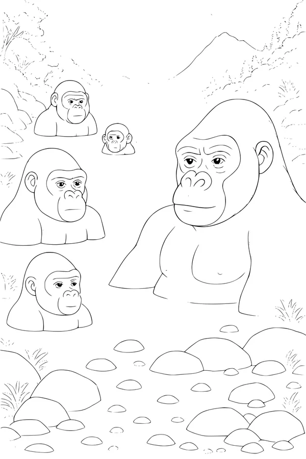 Gorilla Family Hot Springs Retreat
