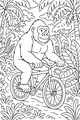 Jungle Gorilla Rides Through The Green