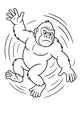 Gorilla Swings Through the Jungle