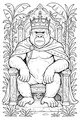 King Gorilla on His Jungle Throne