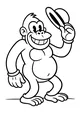 Cheerful Gorilla Tips His Hat