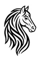 Horse with the Flowing Fancy Mane