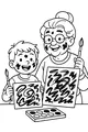 Paint Day with Grandma