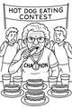 Grandma Wins the Hot Dog Crown