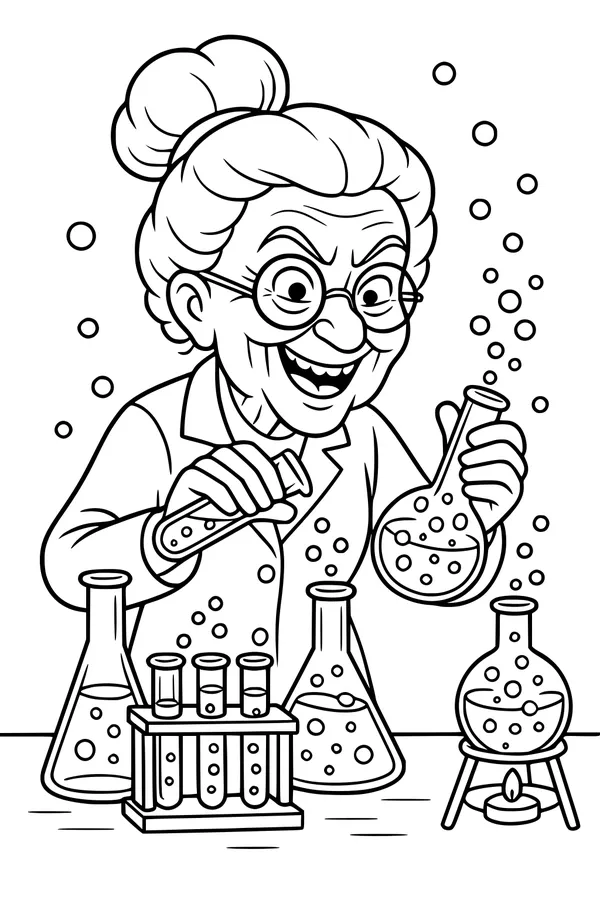 Grandma's Bubbly Lab Day