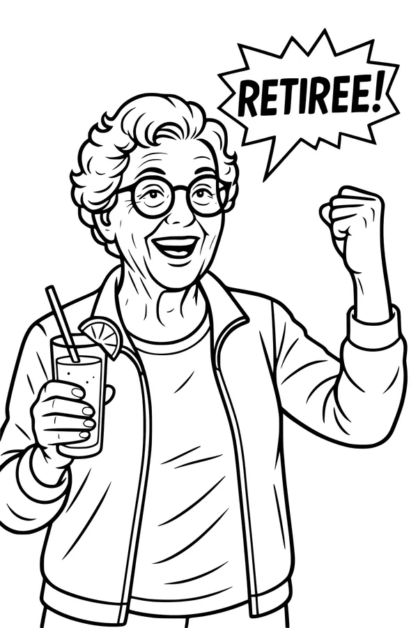 Grandma's Big Retirement Cheer