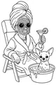 Grandma's Spa Day With Pup