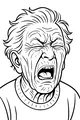 Grandpa's Big Yawn Face