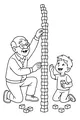 Grandpa's Sky-High Block Tower