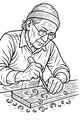 Grandpa Carves Curly Wood Shavings