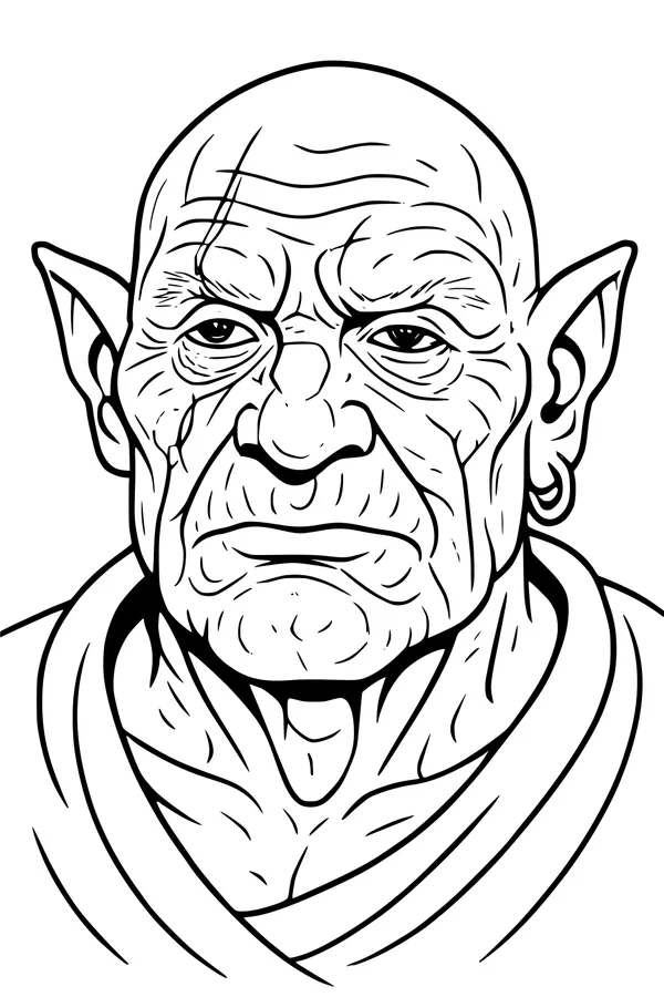 Grandpa Ogre With Big Ears