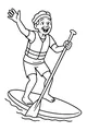 Grandpa Glides on the Waves