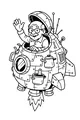 Grandpa Blasts Off in the Teakettle Rocket
