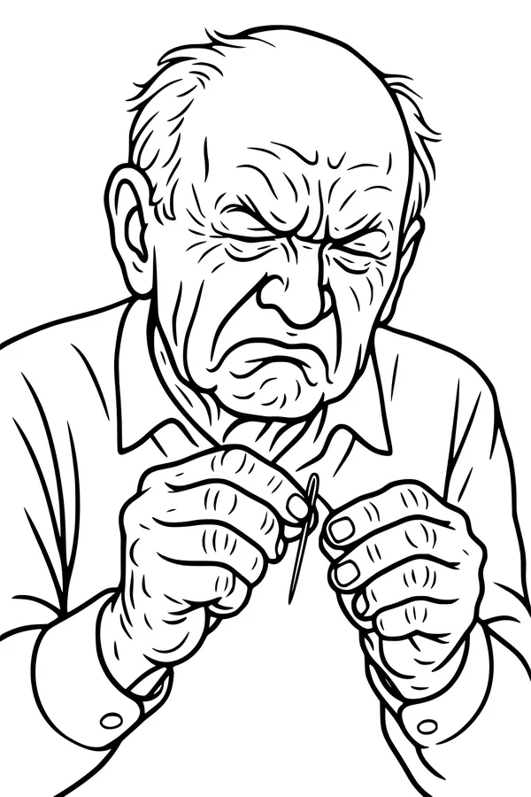 Grandpa vs the Tricky Needle