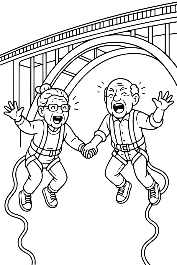 Grandma and Grandpa Big Bridge Bounce