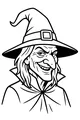 Grinning Witch in a Tall Hat