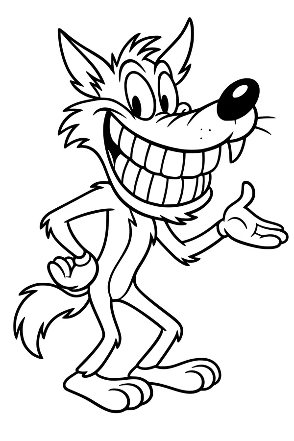 Grinning Forest Wolf