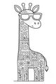 Groovy Giraffe With Cool Shades