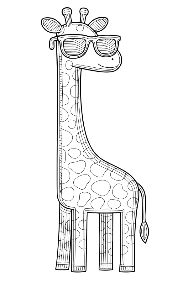 Sunny Day Giraffe With Cool Shades