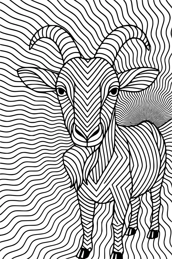 Wavy Lines and the Stripey Goat