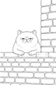 Grumpy Cat by the Brick Wall