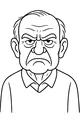 Grumpy Grandpa Portrait
