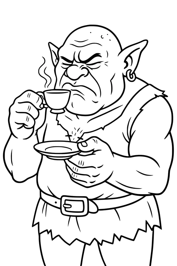 Grumpy Ogre's Tiny Tea Time