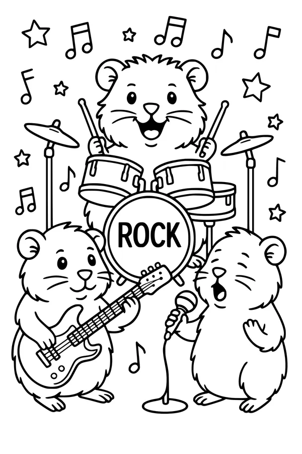 Guinea Pig Band Rocks the Stage