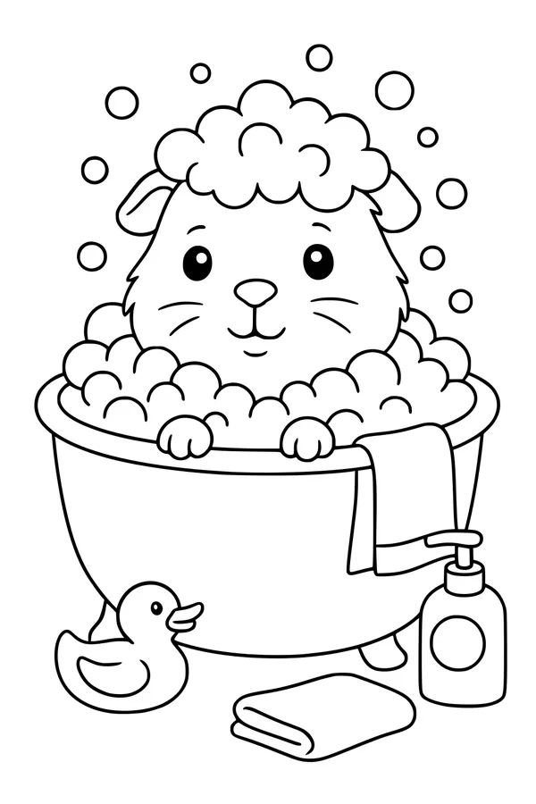 Bubbles for Benny the Guinea Pig