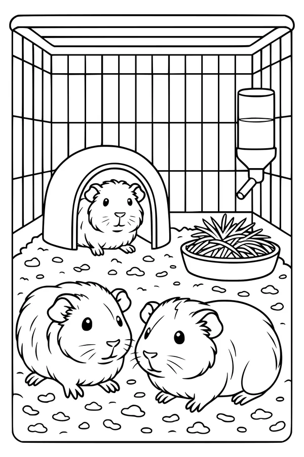 The Busy Guinea Pig Hideout