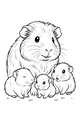 Guinea Pig Family Snuggle Time
