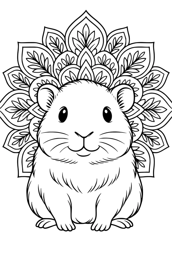 Guinea Pig and the Flowery Crown