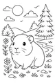 Sunny Meadow Guinea Pig Morning