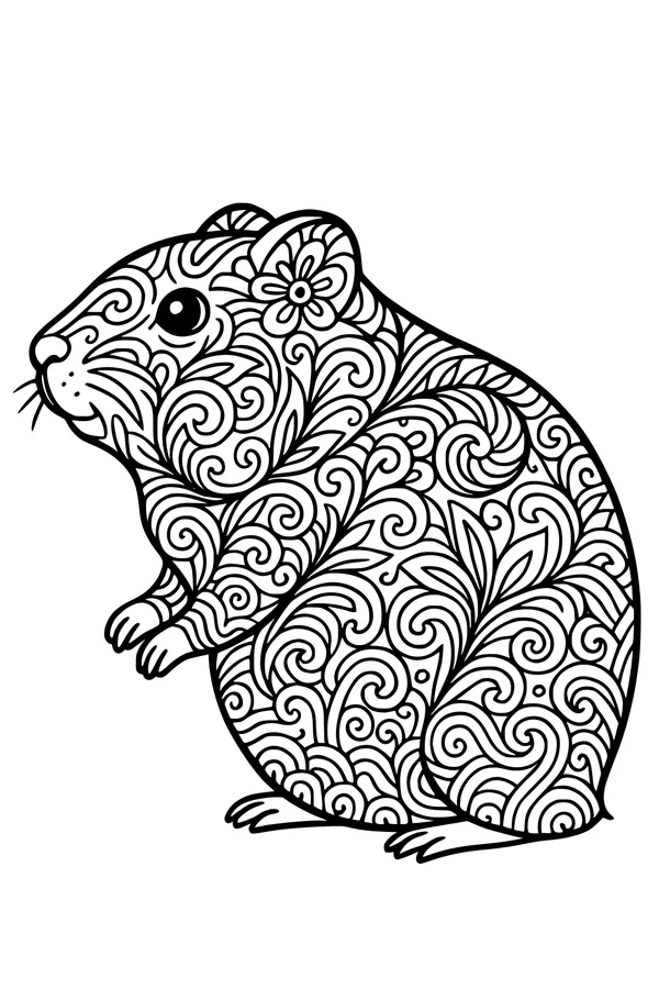 Twisty Whiskers the Flower Guinea Pig
