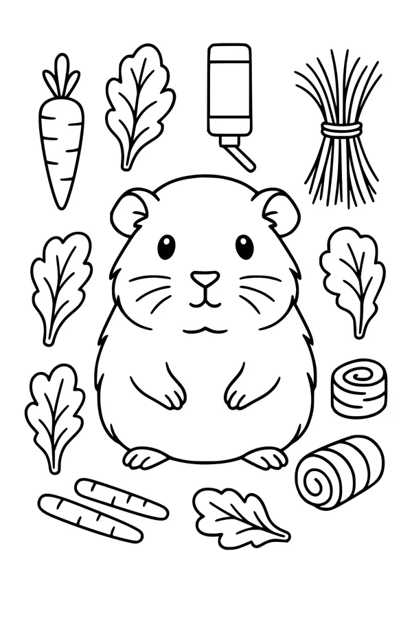 Guinea Pig Picnic and Snack Time