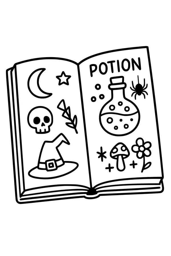 Potion Book of Halloween Whispers