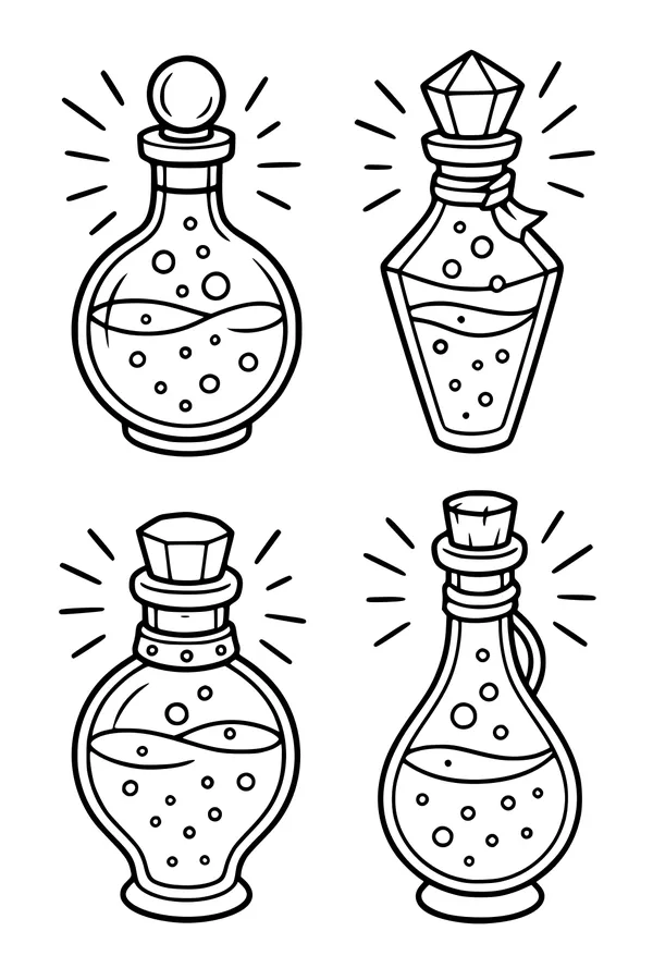 Bubbling Bottles for Halloween Night