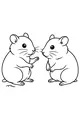 Hamster Pals Sharing a Secret