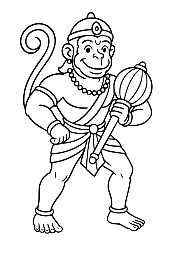 Hanuman’s Happy Power Pose