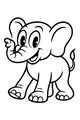 Ellie the Happy Elephant Smiles Wide