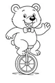 Bowtie Bear Rides the Fancy Unicycle
