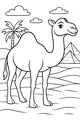 Sunny Day Camel by Desert Palms