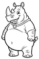 Ronnie the Rhinoceros Gives a Big Smile