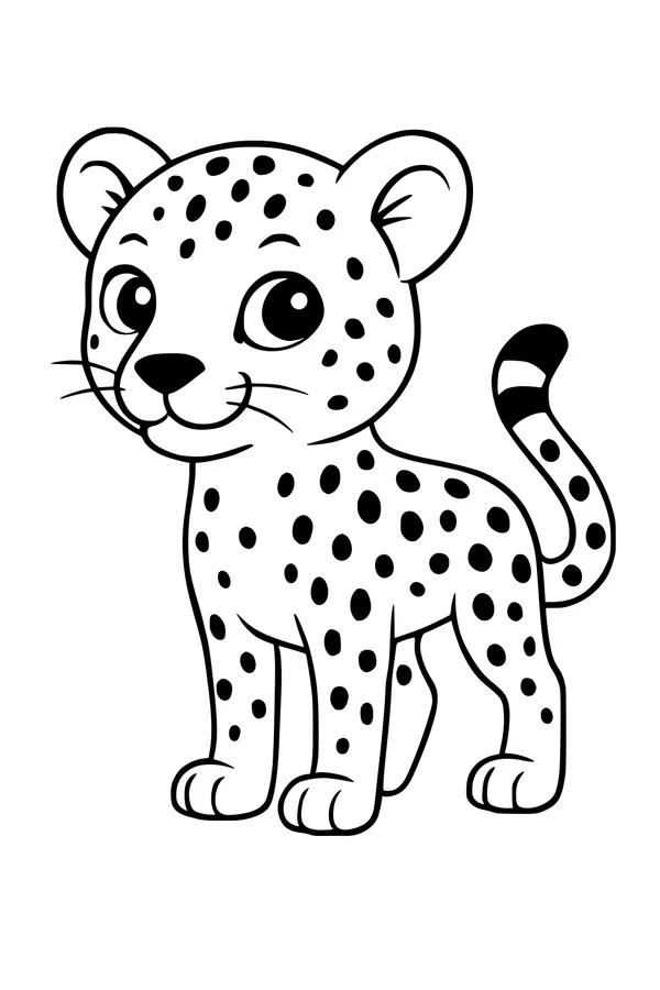 Spotty the Smiling Cheetah Cub